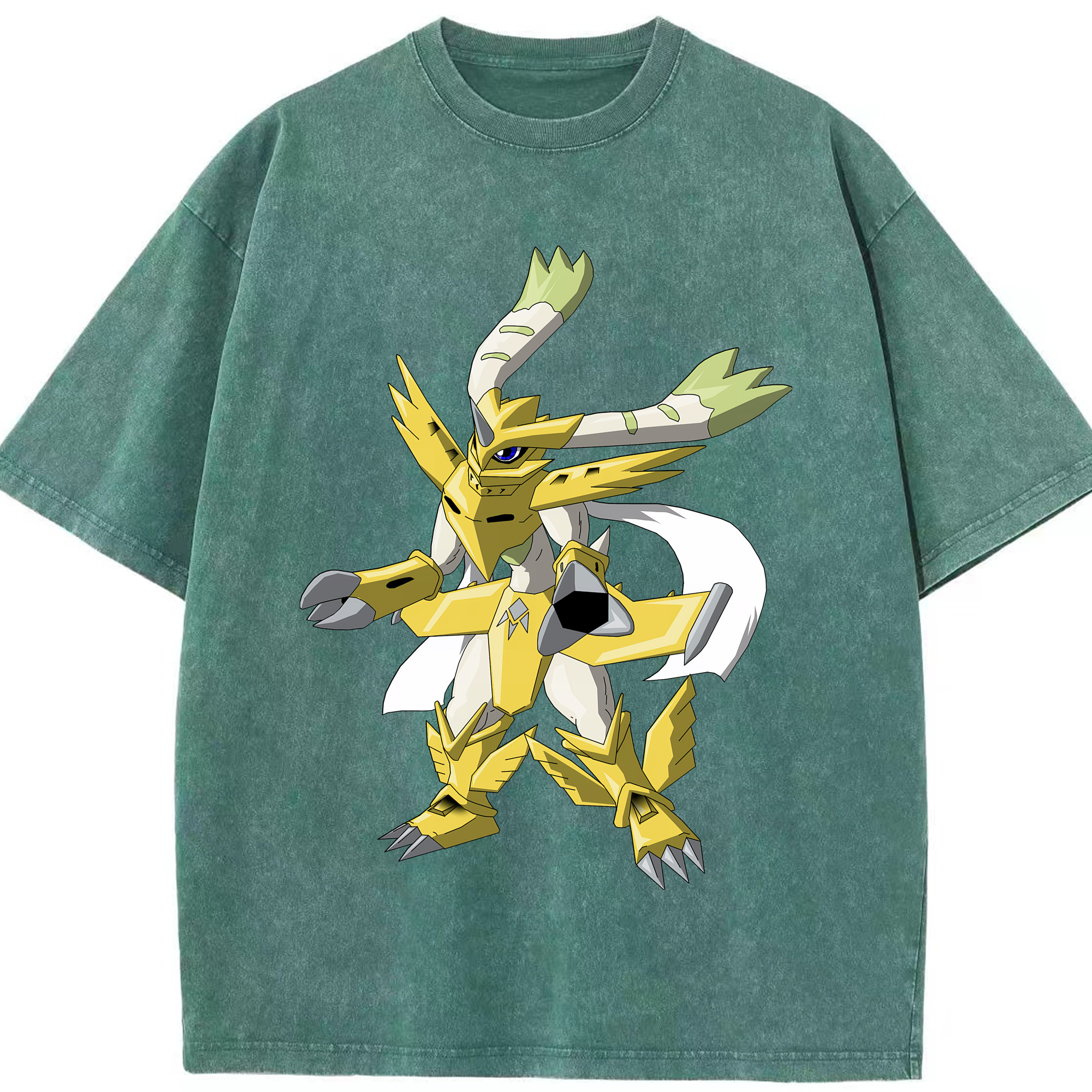 （画像用） Digimon デジタルモンスター/デジモン 綿100% ヴィンテージ風 半袖Tシャツ（フロントプリント）